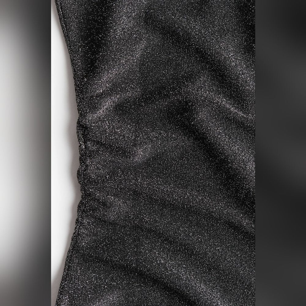 H&M Sparkling Silvery Black Mini Dress Size XL - Picture 13 of 13